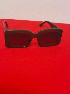 EUC J Crew Classic Rectangular Brown Sunglasses